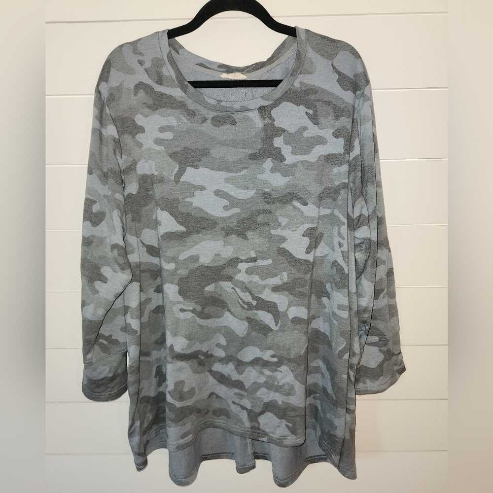 Blue and Gray Camouflage Tunic